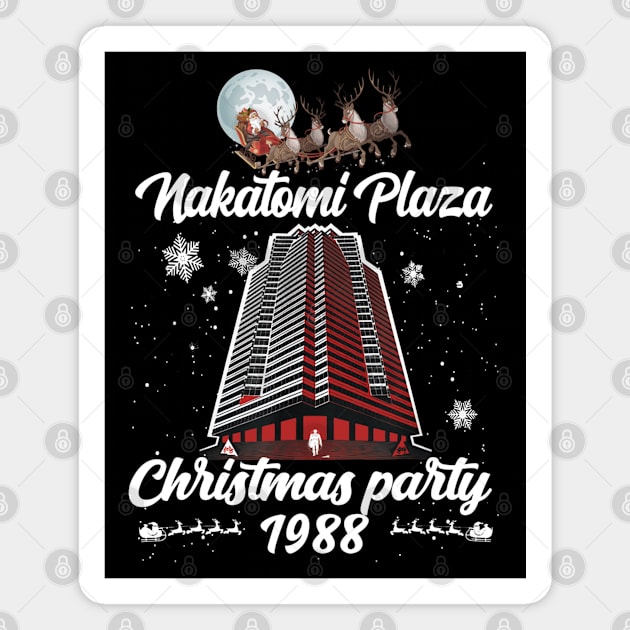 Nakatomi Plaza 1988 Christmas Party Magnet by PopcornShow